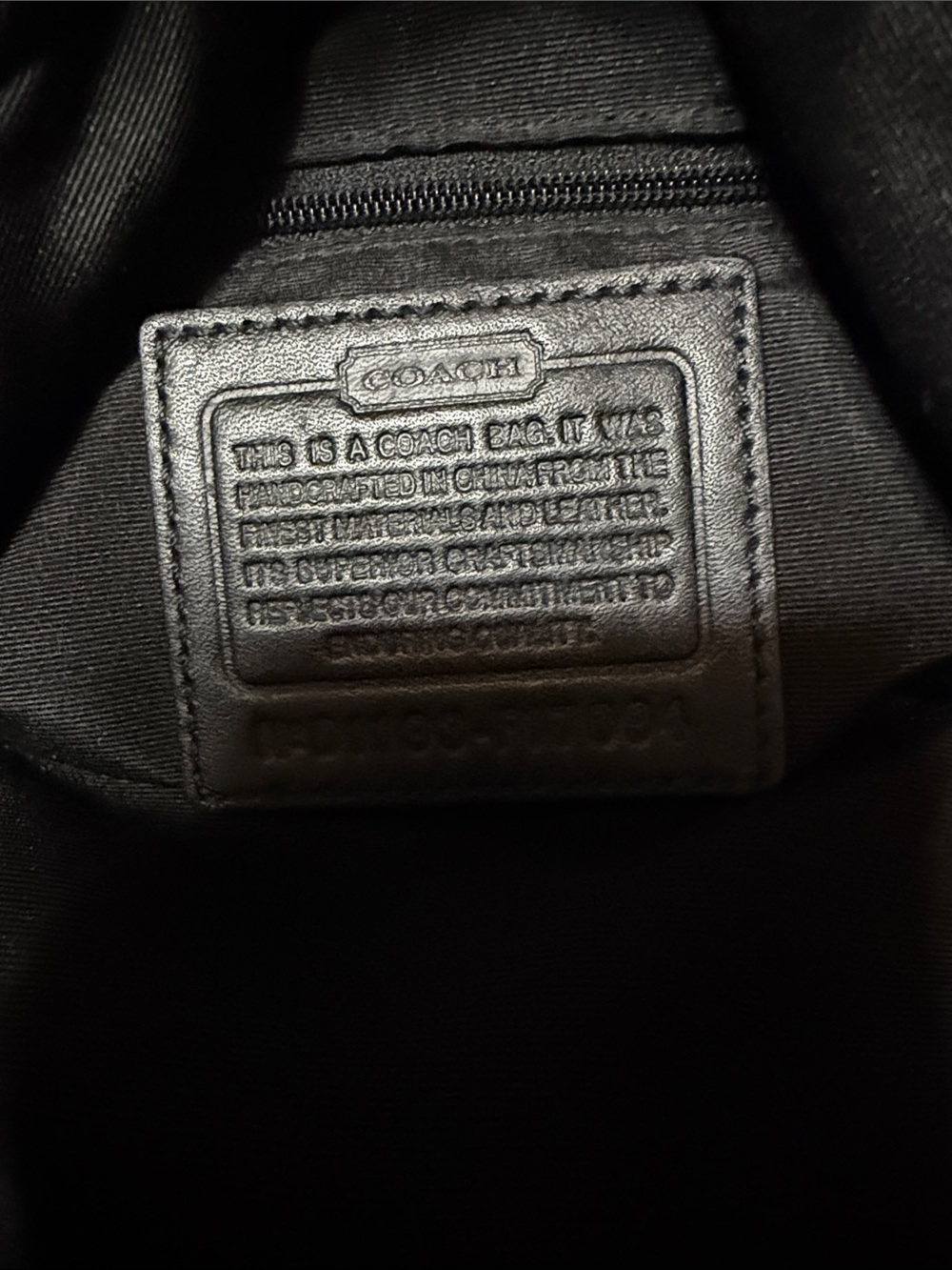 Y2K Vtg Coach Black Signature Soho Hobo Canvas and Leather - Picture 8 of 11